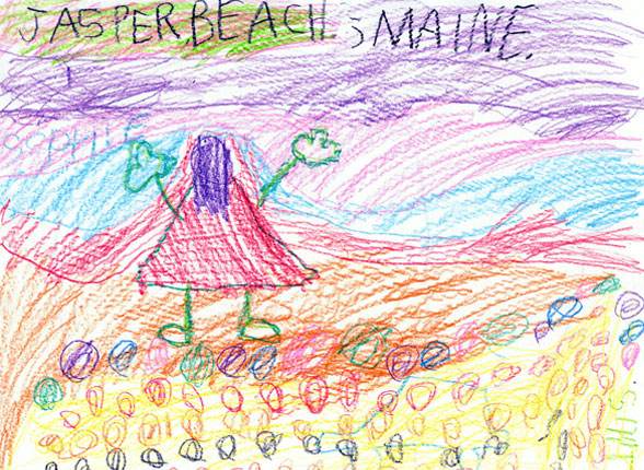 Jasper Beach by Sophie, Age 5
