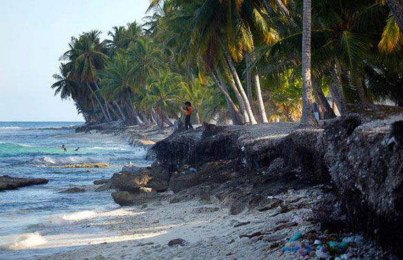 Beach Erosion Maldives