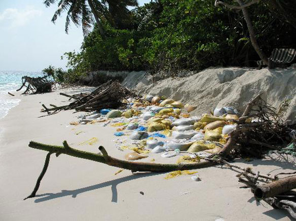 Beach Erosion Maldives