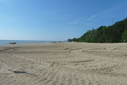North widest part of the beach