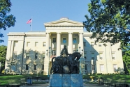 North Carolina capitol building in Raleigh.