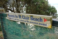 Dunes protection sign