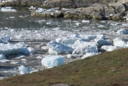 ice-laden tsunami surge on Sermermiut beach