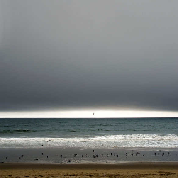 Ocean With The White Strip, La Conchita, California; By R. Nelson Parrish
