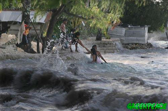sea level rise kiribati