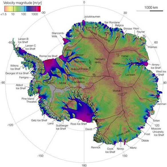 antarctica-ice-flow-speeds-nasa