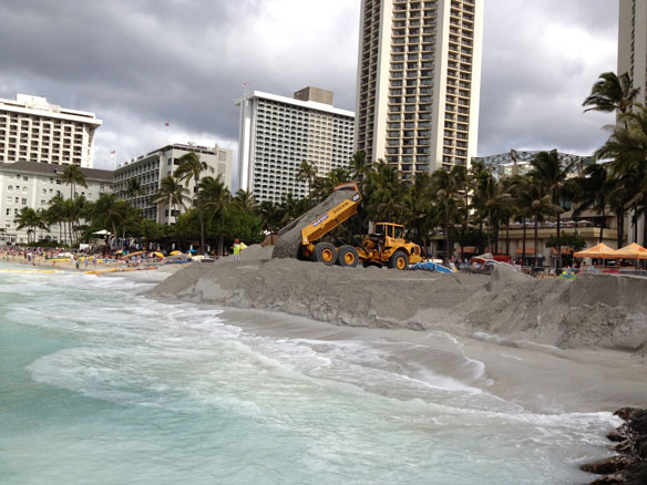 Series of coastal engineering projects underway amid race to save Waikiki Beach