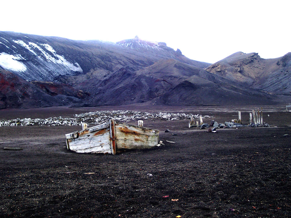 Abandoned Whaling Station, Whaler’s Bay, Deception Island, Antarctica;  By Norma J. Longo