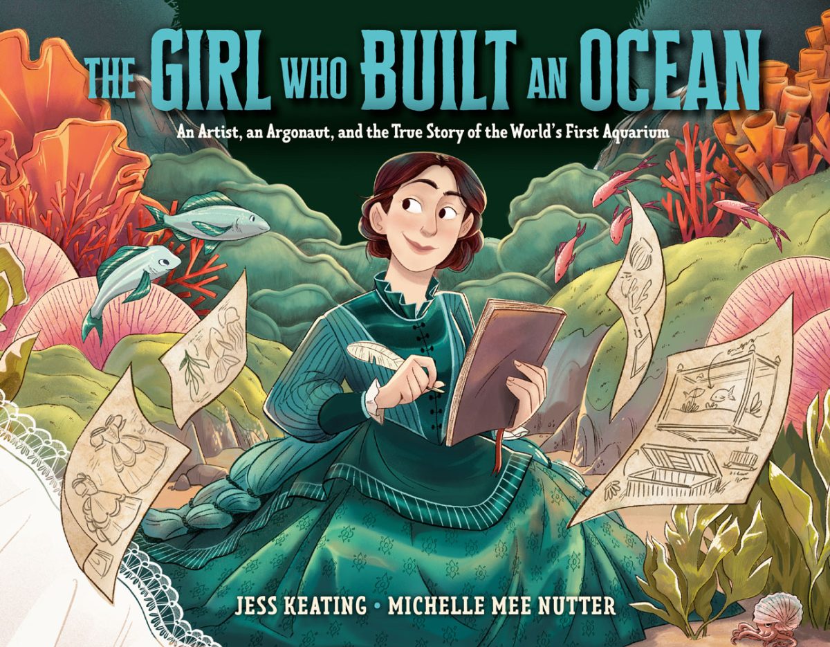 Cover illustration by Michelle Mee Nutter for the book The Girl Who Built an Ocean (courtesy of Penguin Random House).