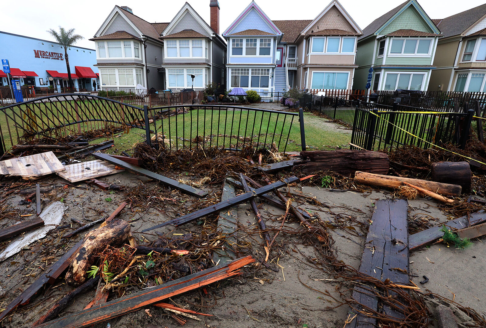 Storm damage in Capitola Village © 2023 Shmuel Thaler - Santa Cruz Sentinel