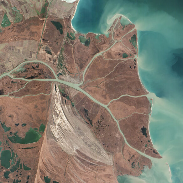 Where the Danube Meets the Black Sea (courtesy NASA Goddard Space Flight Center CC BY 2.0 via Flickr).
