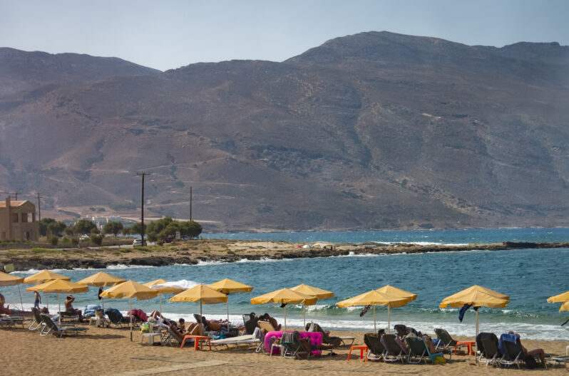 Beach outside Chania in Crete © Deepika Shrestha Ross.