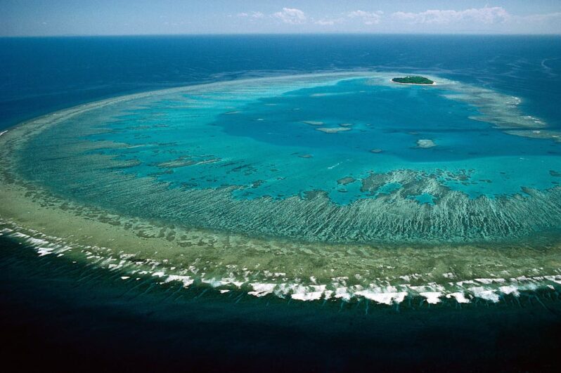The Great Barrier Reef, (by Steve Parish courtesy of Lock the Gate Alliance CC BY 2.0 DEED via Flickr).