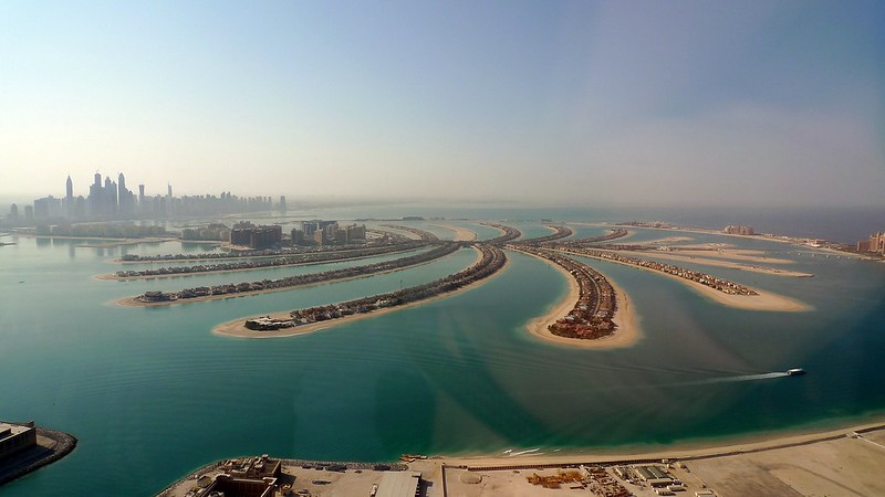 The Palm Jumeirah, December 31, 2011 (by Armin Rodler CC BY-NC 2.0 DEED via Flickr).
