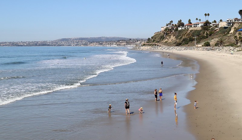 San Clemente Beach , October View from the Pier, 2019 (by Bennilover CC BY-ND 2.0 via Flickr).