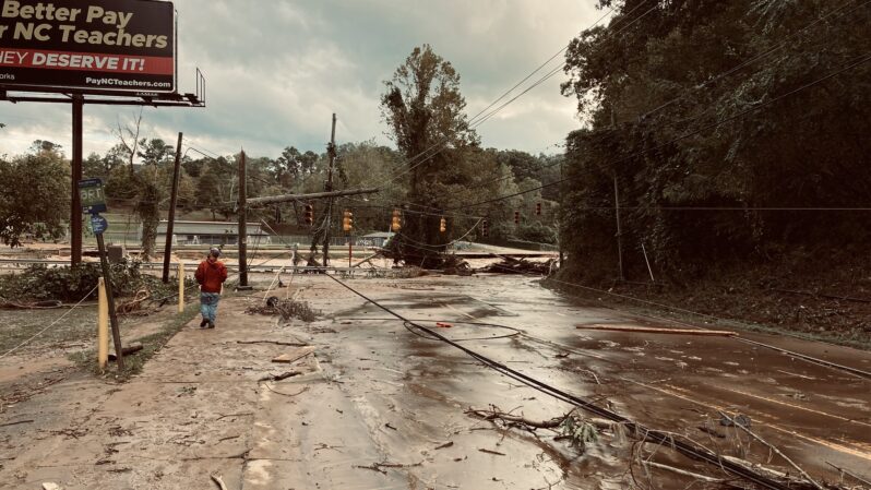 Devastation in Asheville: Hurricane Helene caused widespread devastation in Western North Carolina (by Bill McMannis, CC BY 2.0 via Flickr).