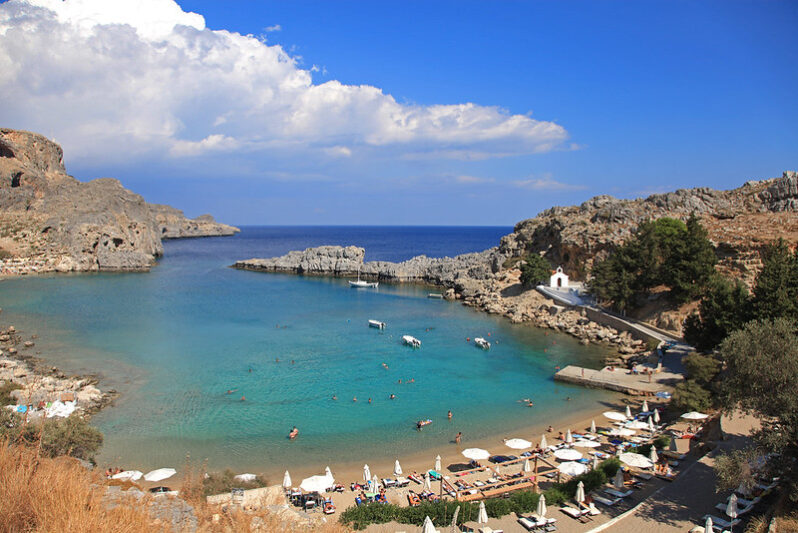 Paulus Bucht, Lindos, Greece (by o-wagen CC BY-NC-ND 2.0 via Flickr).