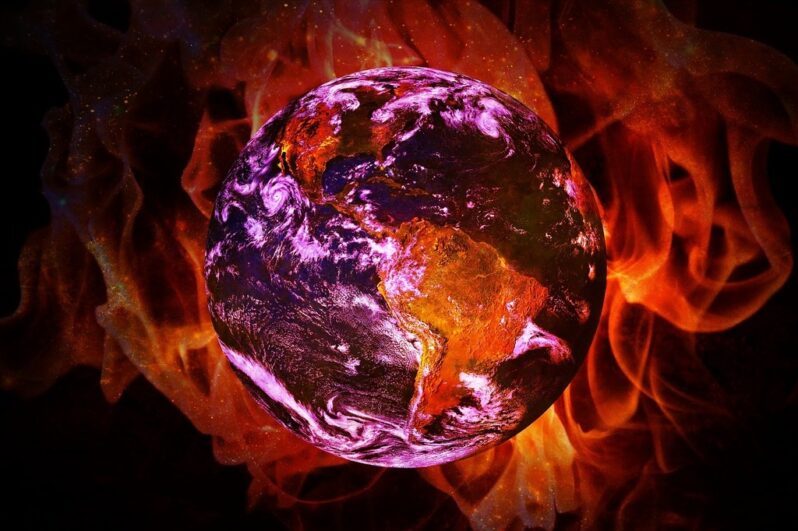 Earth on Fire, 2016 (CC0 1.0 public domain via pixabay.com)