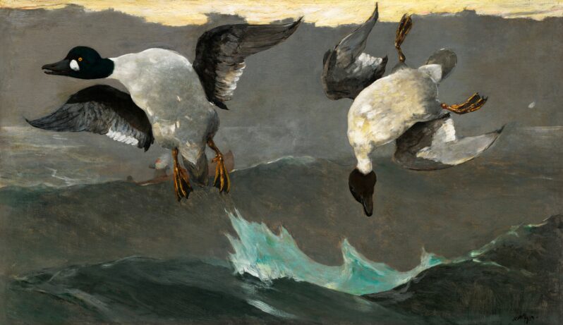 Right and Left (1909) by Winslow Homer. Original from The National Gallery of Art (digitally enhanced by rawpixel).