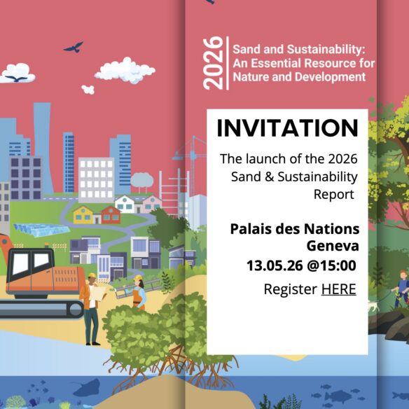 Invitation to UNEP's 3rd Sand & Sustainability Report, via UNEPGRID Geneva website, public domain