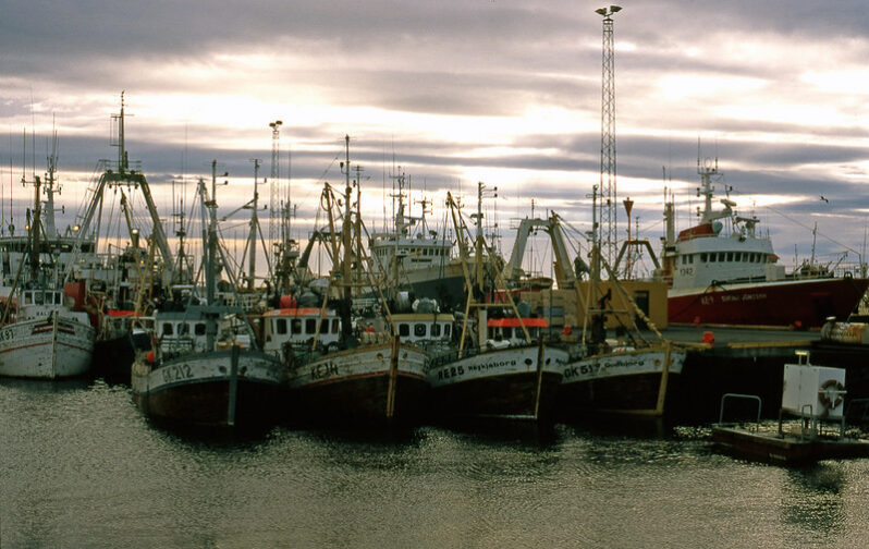 Fishing fleet, Keflavik, Iceland, courtesy GRID-Arendal resources library (by Peter Prokosch CC BY-NC-SA 2.0, www.grida.no/resources/4491 via Flickr).